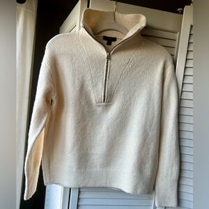 J. Crew 1/4 Zip Acrylic Merino Blend Sweater